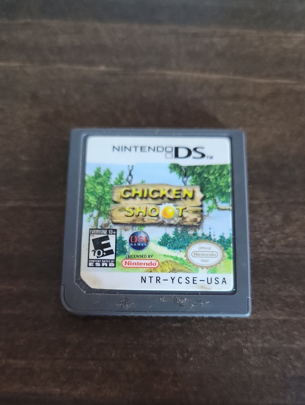 Nintendo DS Chicken Shoot Cartridge - Gray with Multicolor Label